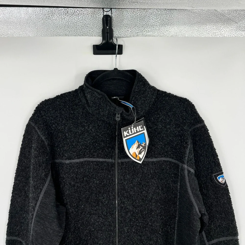 🆕 NWT KÜHL Naturafleece FZ Fleece Jacket Wool Blend Zip Closure Pockets Sz Large - Picture 7 of 14